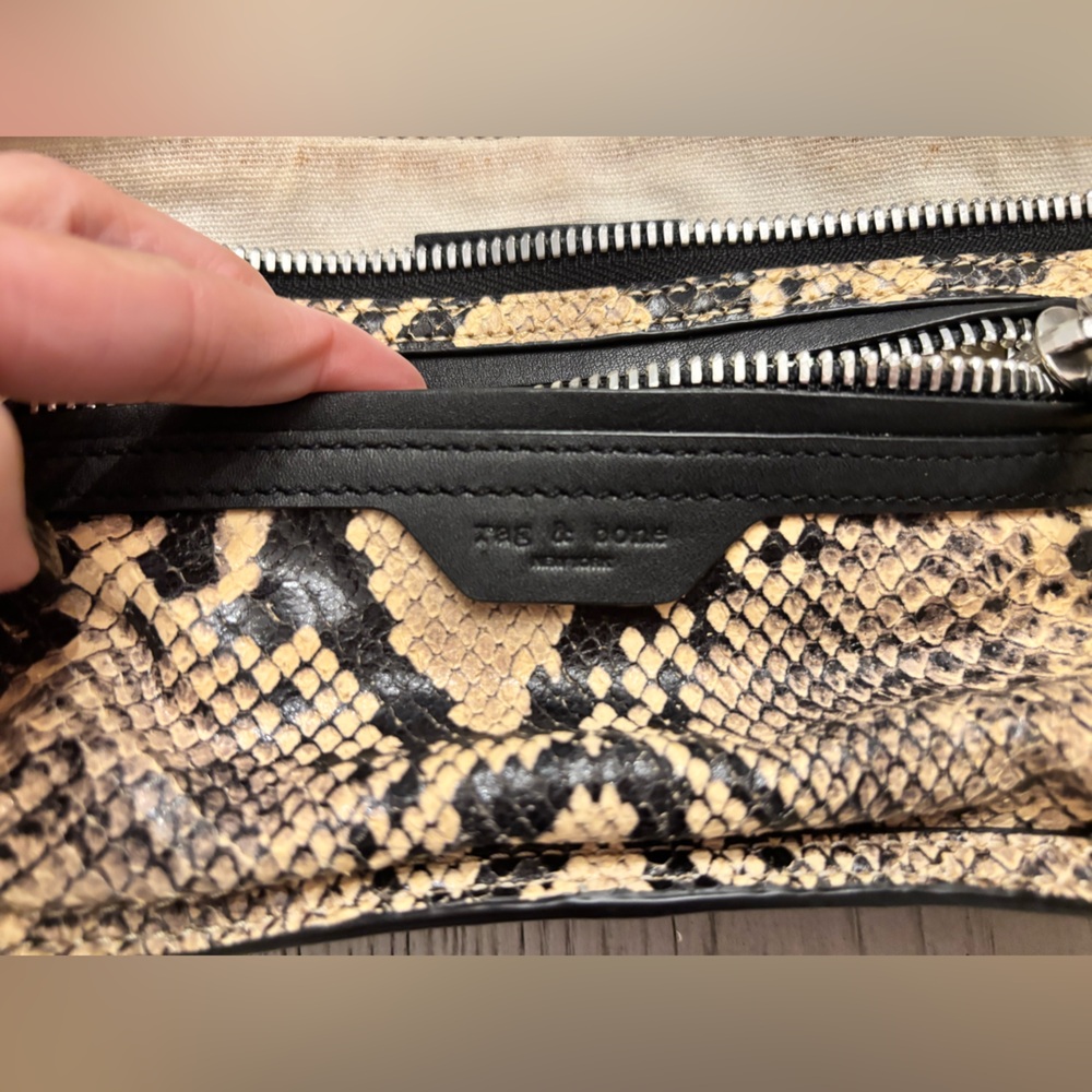 Rag & Bone Elliot Snake Embossed Leather Fanny Pack ***Like New - Picture 11 of 12